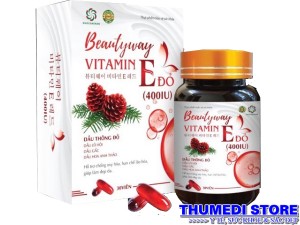 Beautyway Vitamin E đỏ – Hỗ trợ giúp làm đẹp da, trị nám, cải thiện sinh lý nữ