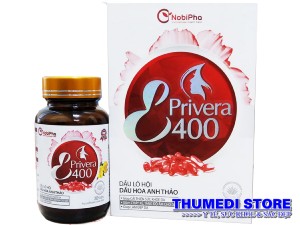 Vitamin E Privera 400 – Giúp giảm chảy xệ, tăng độ ẩm cho da, giúp làm đẹp da
